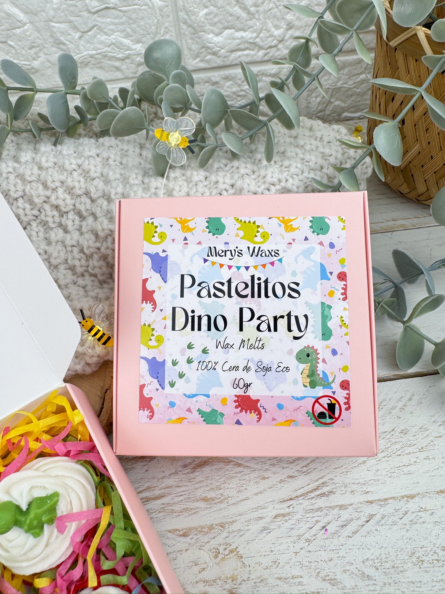 La Estantería Secreta | Wax Melts Pastelitos Dino Party