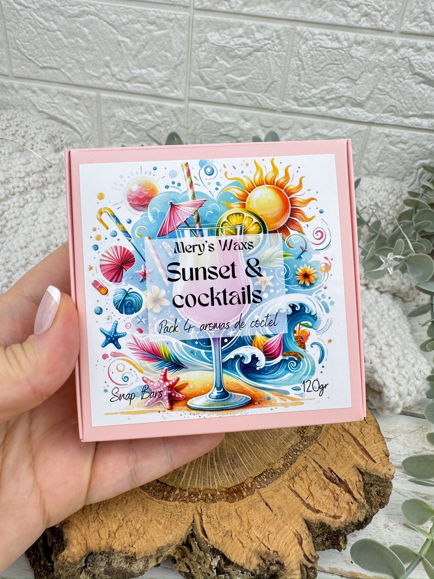 Sunset & Cocktail | 120 gr= 4 Snap Bars= 4 aromas diferentes