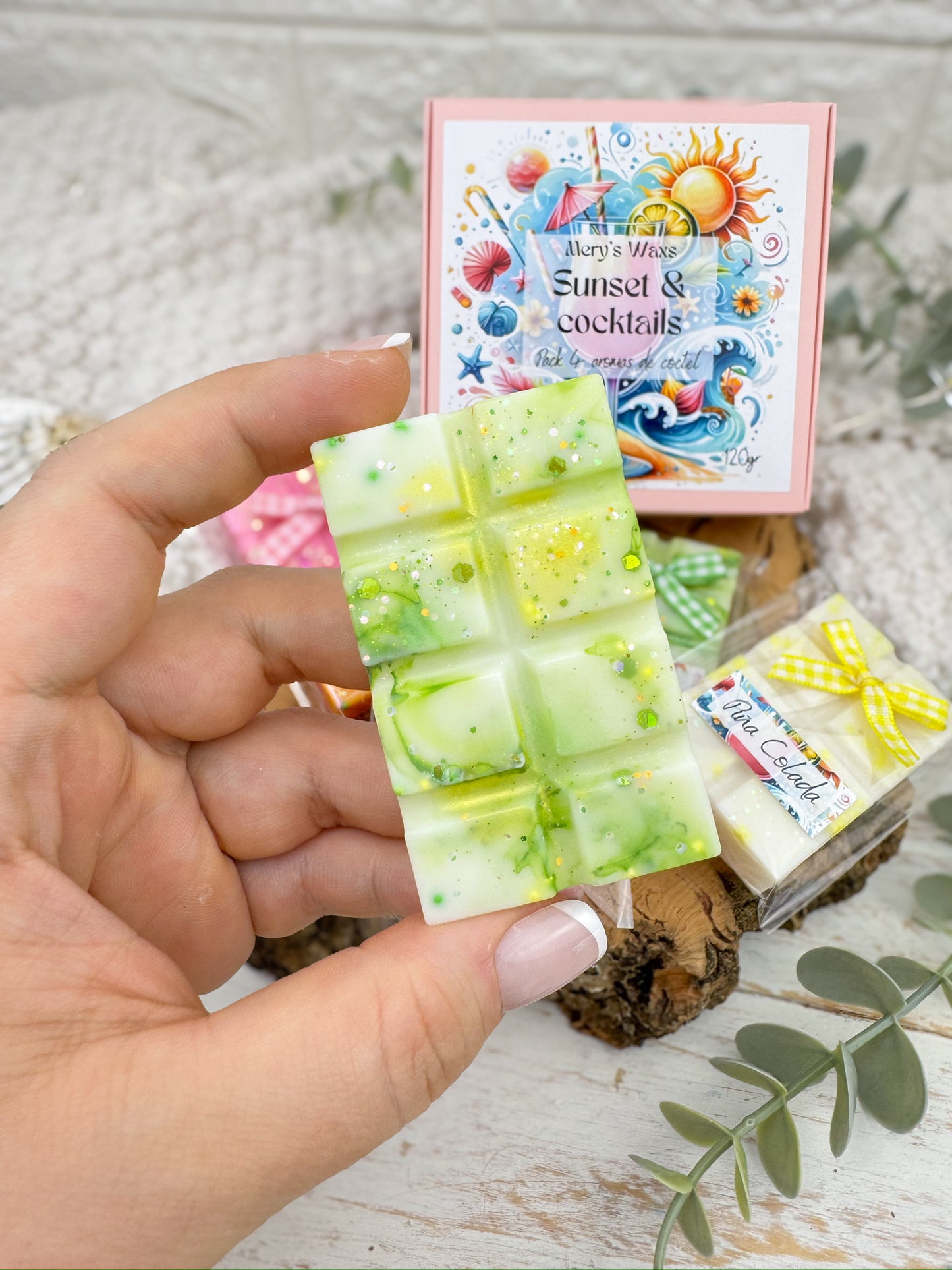Sunset & Cocktail | 120 gr= 4 Snap Bars= 4 aromas diferentes