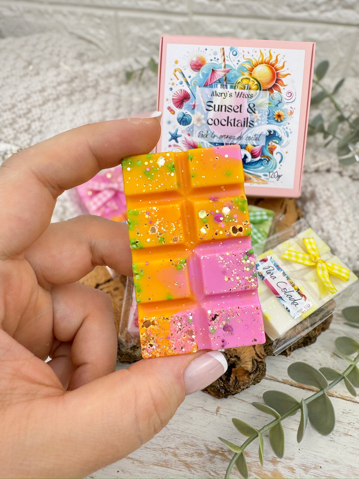 Sunset & Cocktail | 120 gr= 4 Snap Bars= 4 aromas diferentes