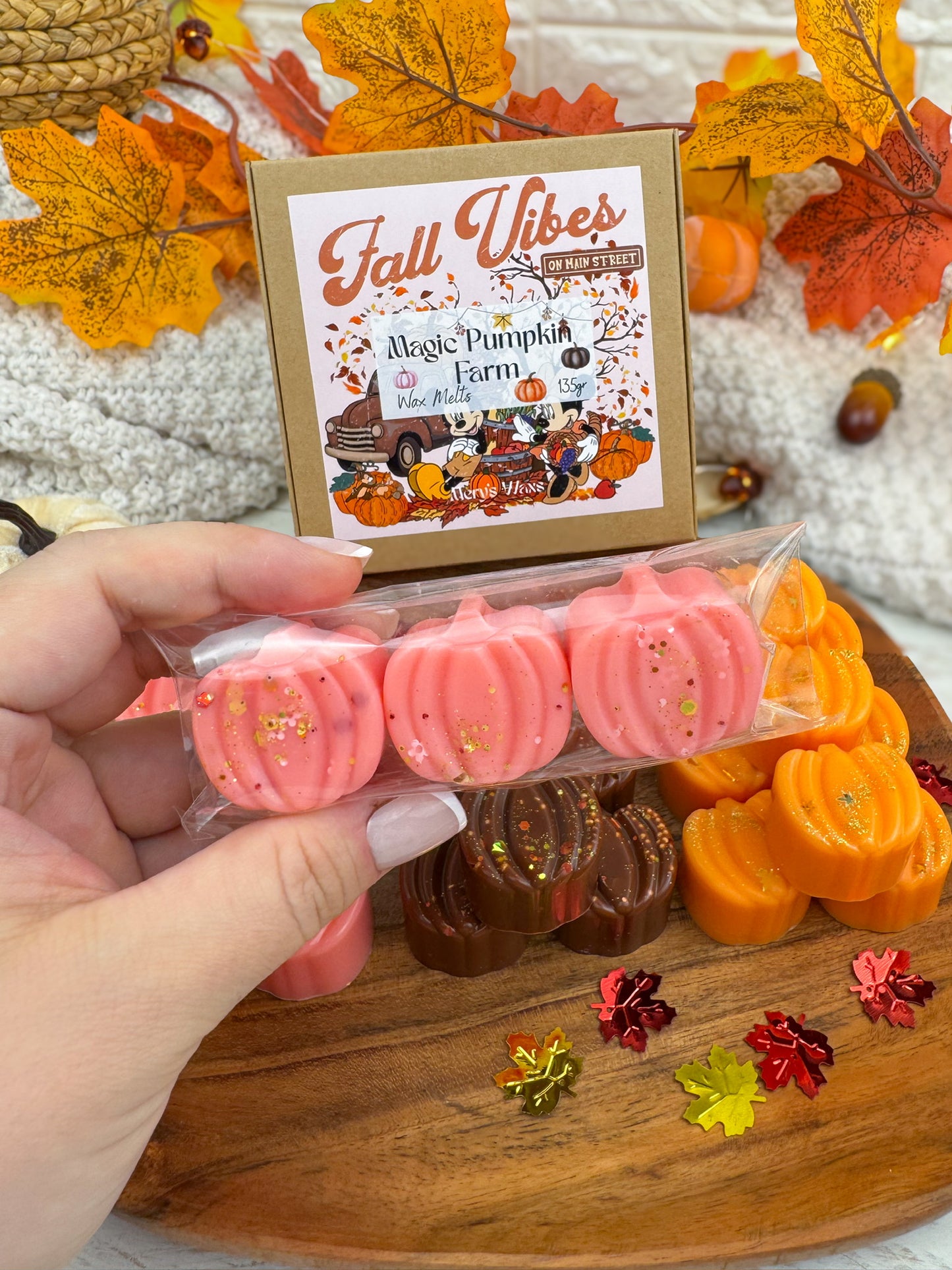 Wax Melts Magic Pumpkin Farm (135g= 3 aromas otoñales IMPRESCINDIBLES)