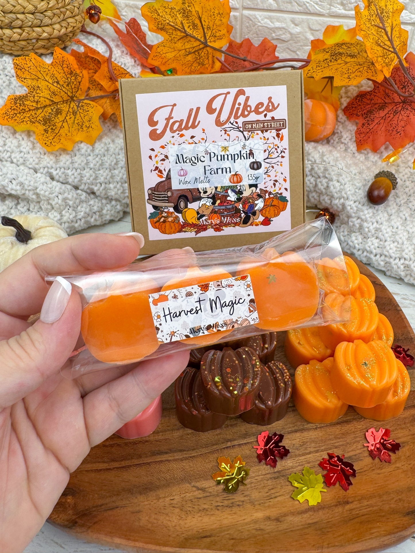 Wax Melts Magic Pumpkin Farm (135g= 3 aromas otoñales IMPRESCINDIBLES)
