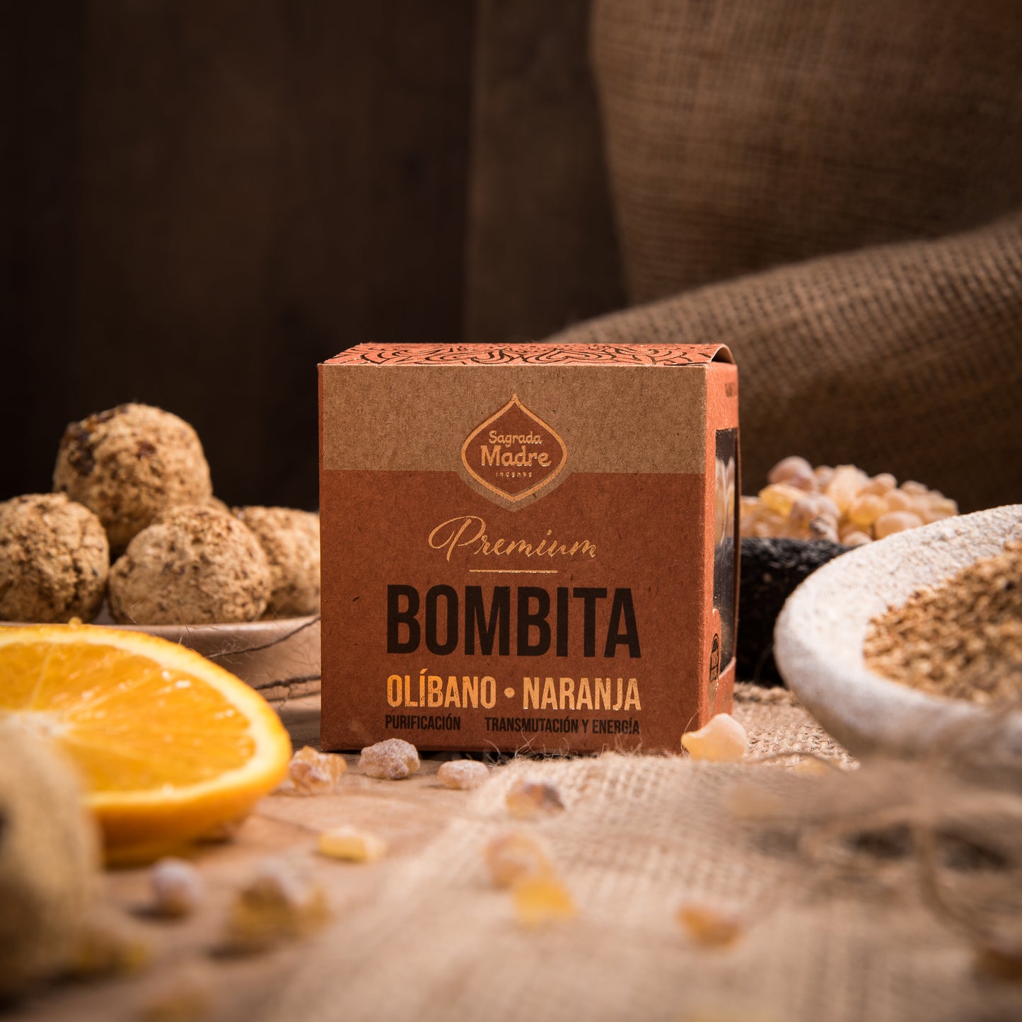 Bombitas premium Olibano y Naranja (8 unidades)