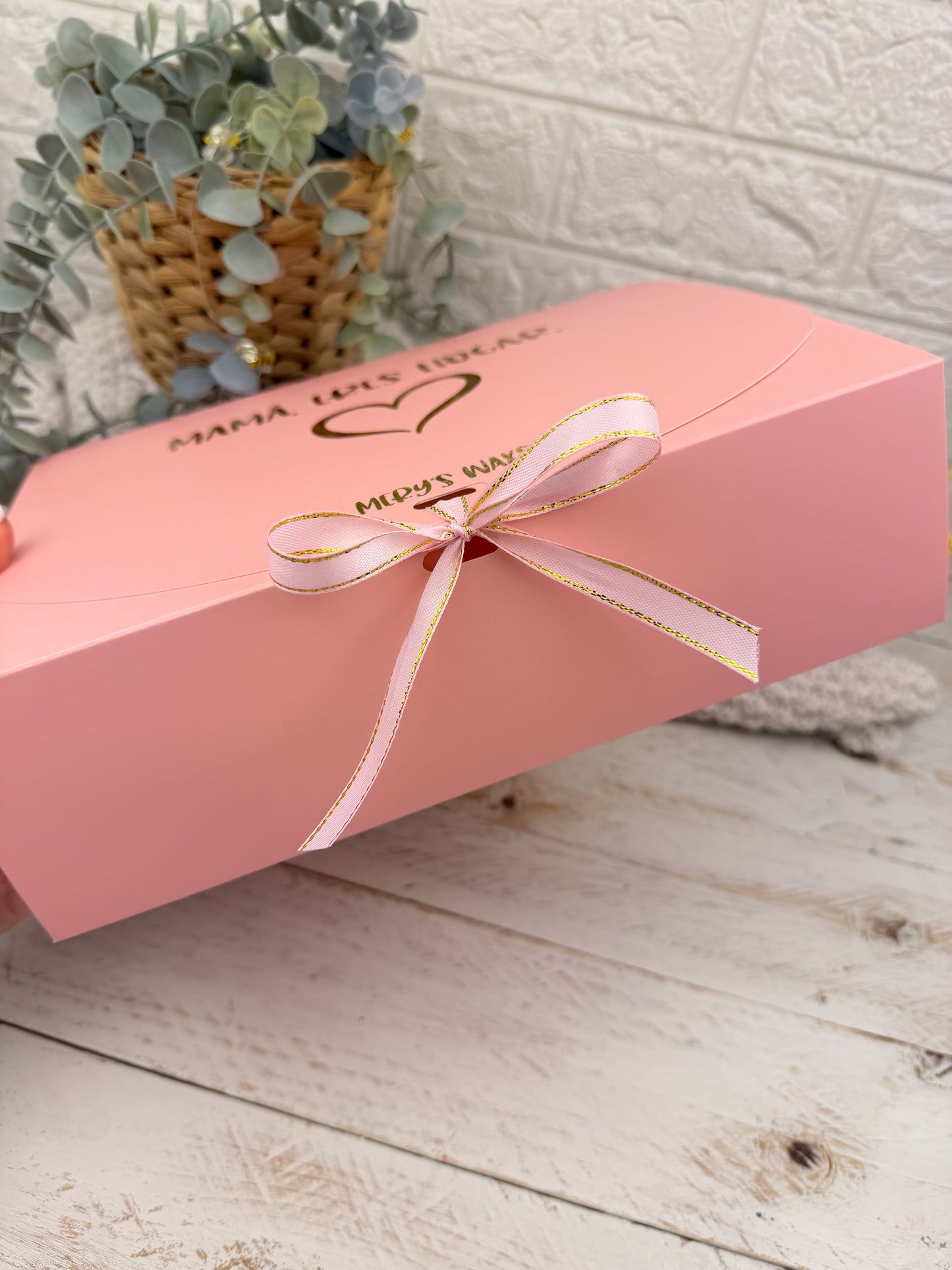 Caja “Mamá, eres hogar” (vacía para personalizar)