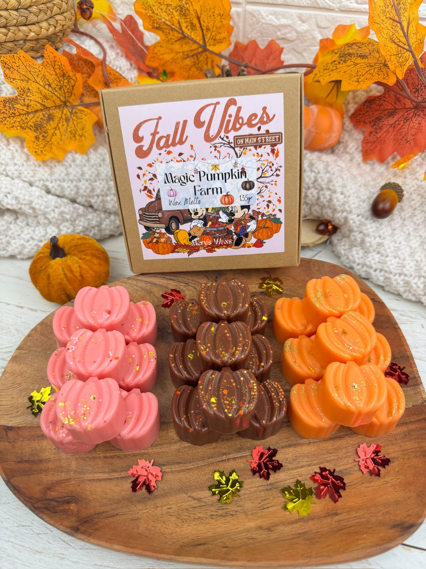 Wax Melts Magic Pumpkin Farm (135g= 3 aromas otoñales IMPRESCINDIBLES)