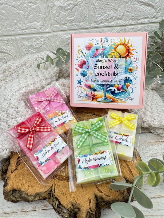 Sunset & Cocktail | 120 gr= 4 Snap Bars= 4 aromas diferentes
