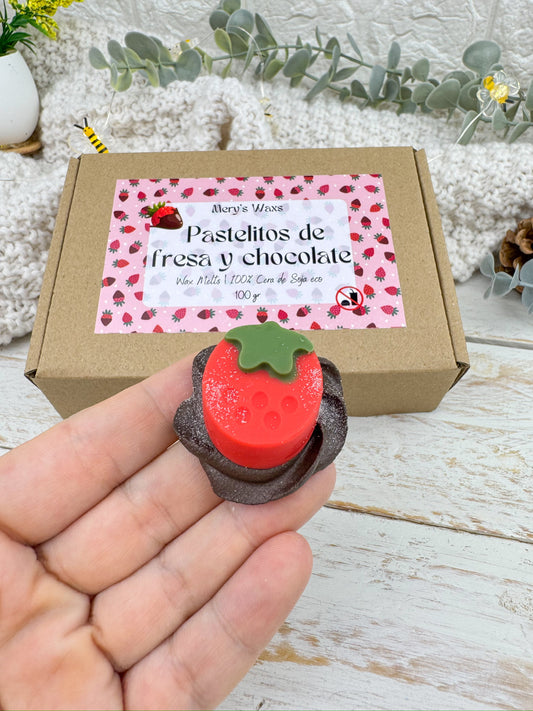 La Estantería Secreta | Pastelitos de fresa y chocolate