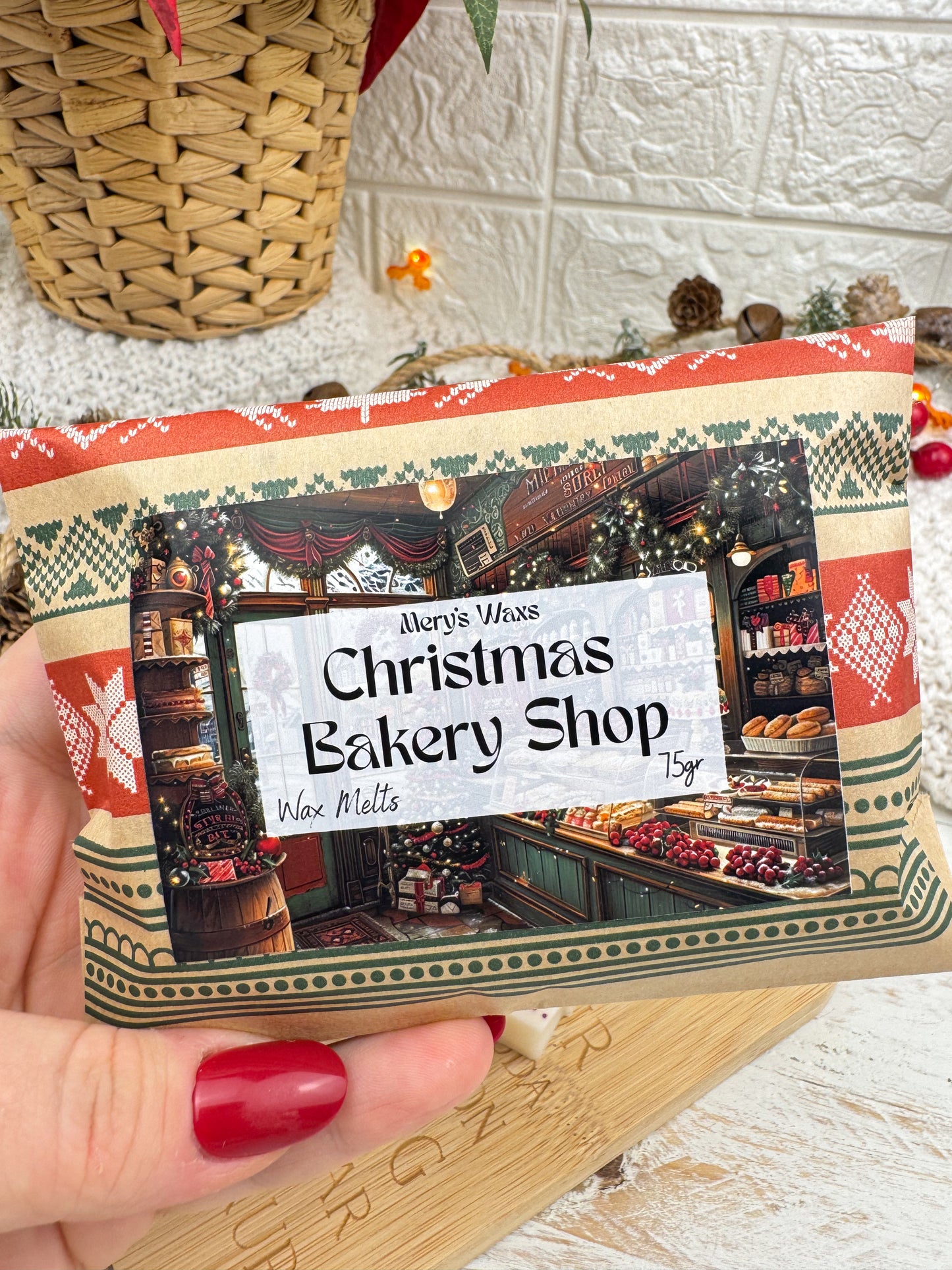 Wax melts Christmas Bakery Shop – Pack de 6 regalitos aroma a polvorón