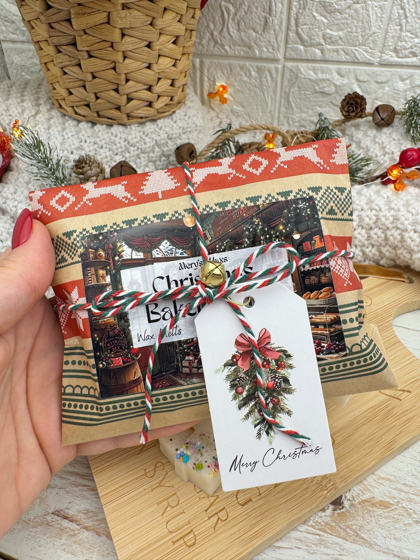 Wax melts Christmas Bakery Shop – Pack de 6 regalitos aroma a polvorón