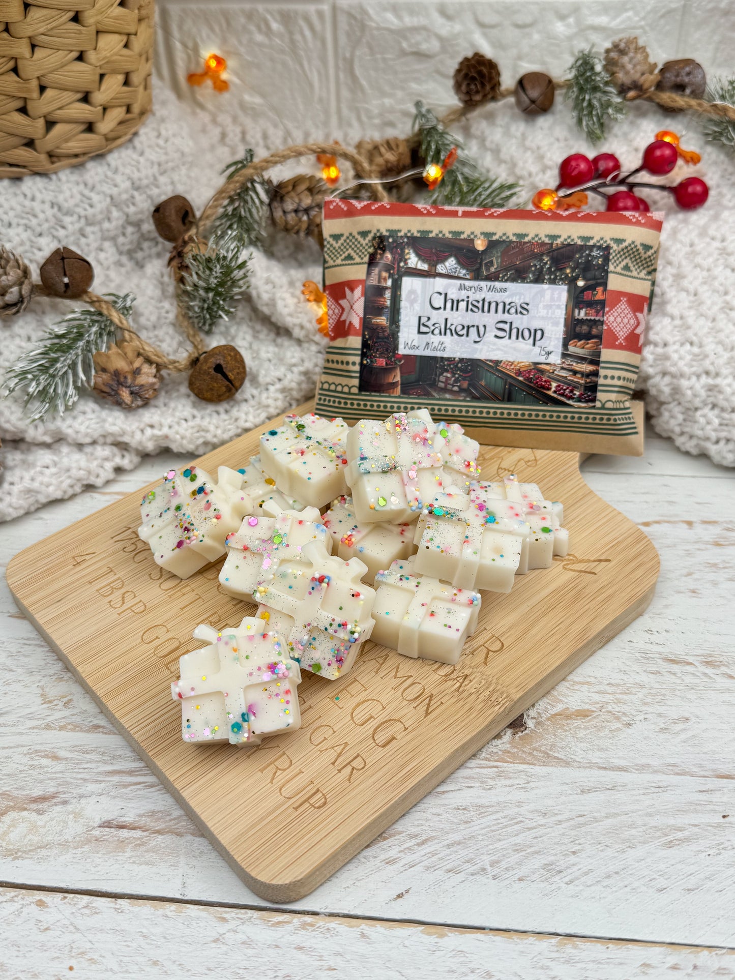 Wax melts Christmas Bakery Shop – Pack de 6 regalitos aroma a polvorón