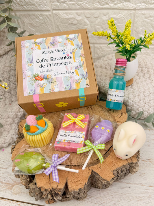 Cofre Encantos de Primavera (5 aromas=150gr de magia aromática primaveral)