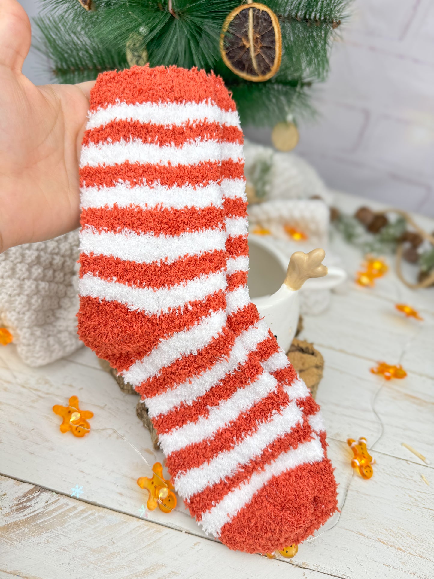 Taza Reno + calcetines navideños.