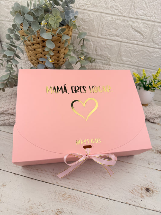Caja “Mamá, eres hogar” (vacía para personalizar)